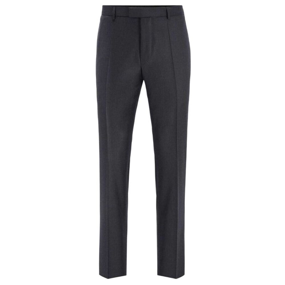 Boss Mens T-Lone LC Virgin Wool Tailored Pants / Gray